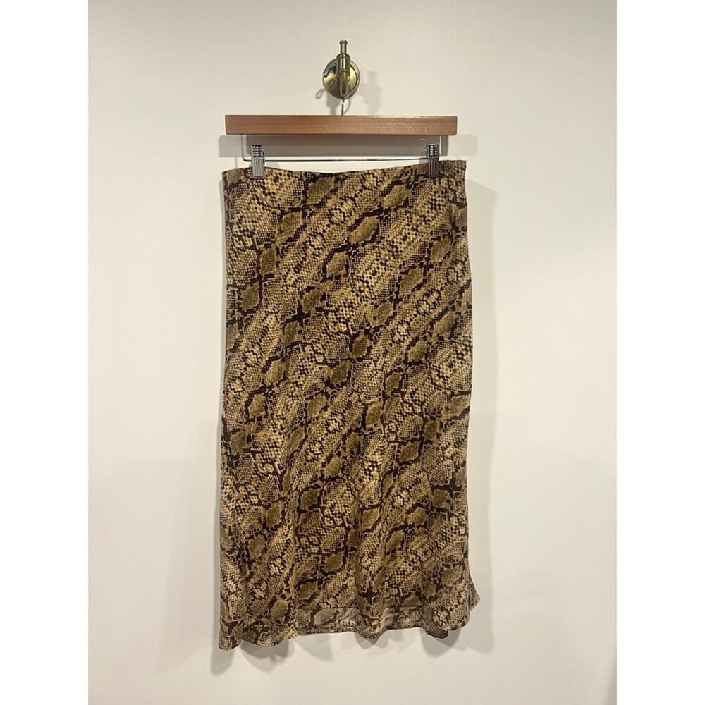 Rachel Zoe Animal Print Slip Skirt